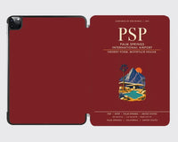 Thumbnail for Palm Springs International Airport (PSP) design on dark red ipad tablet case