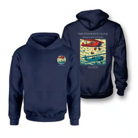 Thumbnail for VINTAGE G4203 - The Endurance Clock - Double-Side Hoodie design on navyblue double side