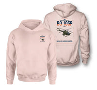 Thumbnail for MBB BO 105P PAH-1 design on pink double-side hoodie, double-side print