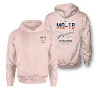Thumbnail for MQ-1B Predator design on pink double-side hoodie, double-side print