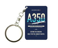 Thumbnail for Airbus A350-1000ULR Key Chain design on navy blue key chain