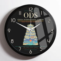 Thumbnail for Odesa International Airport ODS Wall-Clock Framed - Black