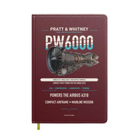 Thumbnail for PW6000 design on dark red notebook