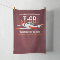 Thumbnail for T-6B Texan II Naval Aviator Training design on dark red towel