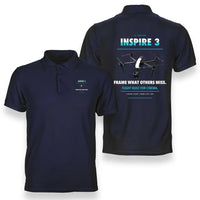 Thumbnail for DJI Inspire 3 design on navy blue polo