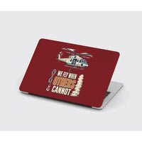 Thumbnail for We Fly When Others Cannot design on dark red MacBook case