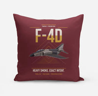 Thumbnail for F-4D Phantom II design on dark red pillow