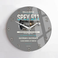 Thumbnail for SPEY 511 design on gray no frame wall clock
