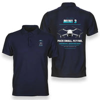 Thumbnail for DJI Mini 3 design on navy blue polo