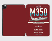 Thumbnail for Piper M350 design on dark red ipad tablet case