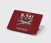 Thumbnail for B-24J Liberator design on dark red MacBook case