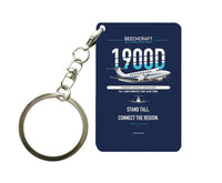 Thumbnail for Beechcraft 1900D Key Chain design on navy blue key chain