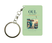 Thumbnail for Oulu Airport (OUL) design on light green key chain