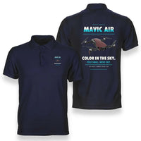 Thumbnail for DJI Mavic Air design on navy blue polo