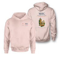 Thumbnail for Mannheim City Airport (MHG) design on pink double-side hoodie