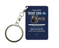 Thumbnail for TRENT XWB-84 Key Chain design on navy blue key chain