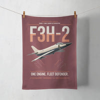 Thumbnail for F3H-2 Demon design on dark red towel