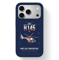 Thumbnail for Airbus H145 D3 design on navy blue magsafe iphone case, for iPhone 17 Pro