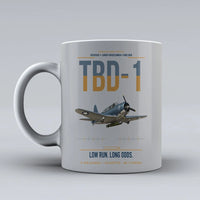 Thumbnail for TBD-1 Devastator design on light gray ceramic mug, double-side print