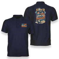 Thumbnail for SIGNAL 646 - The Yoke Knows Who Came Prepared - Double-Side Polo design on navy blue double side polo