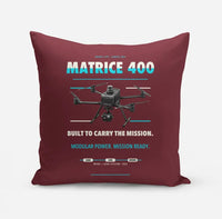 Thumbnail for DJI Matrice 400 design on dark red pillow