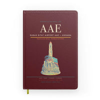 Thumbnail for Rabah Bitat Airport (AAE) design on dark red notebook