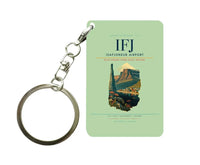 Thumbnail for Isafjordur Airport (IFJ) design on light green key chain