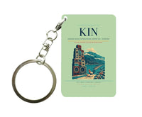 Thumbnail for Norman Manley International Airport (KIN) design on light green key chain