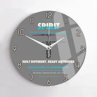 Thumbnail for Ascent AeroSystems Spirit design on gray no frame wall clock