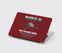 Thumbnail for DJI Matrice 4E design on dark red MacBook case