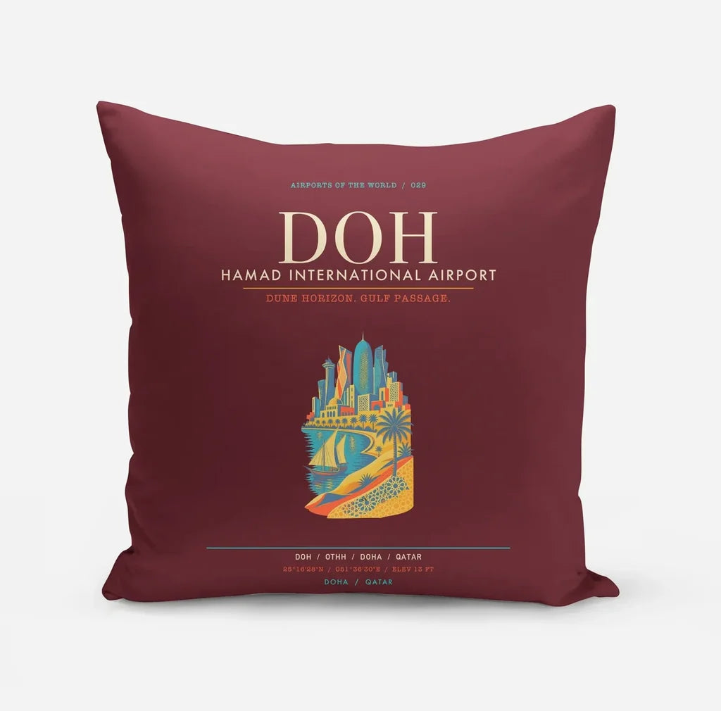 Doha Hamad International Airport DOH - Dark Red