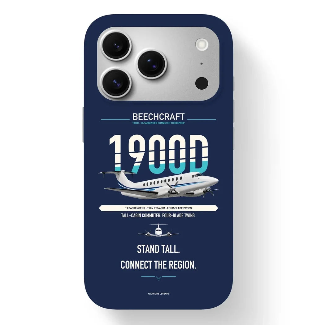 Beechcraft 1900D Case design on navy blue iphone case