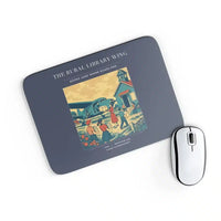 Thumbnail for VINTAGE G4392 - The Rural Library Wing - Designed Mouse Pads design on navyblue rectangle