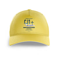 Thumbnail for Cessna Citation CJ1+ design on yellow printed hat