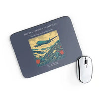 Thumbnail for VINTAGE G4342 - The Tea Terrace Overflight - Designed Mouse Pads design on navyblue rectangle