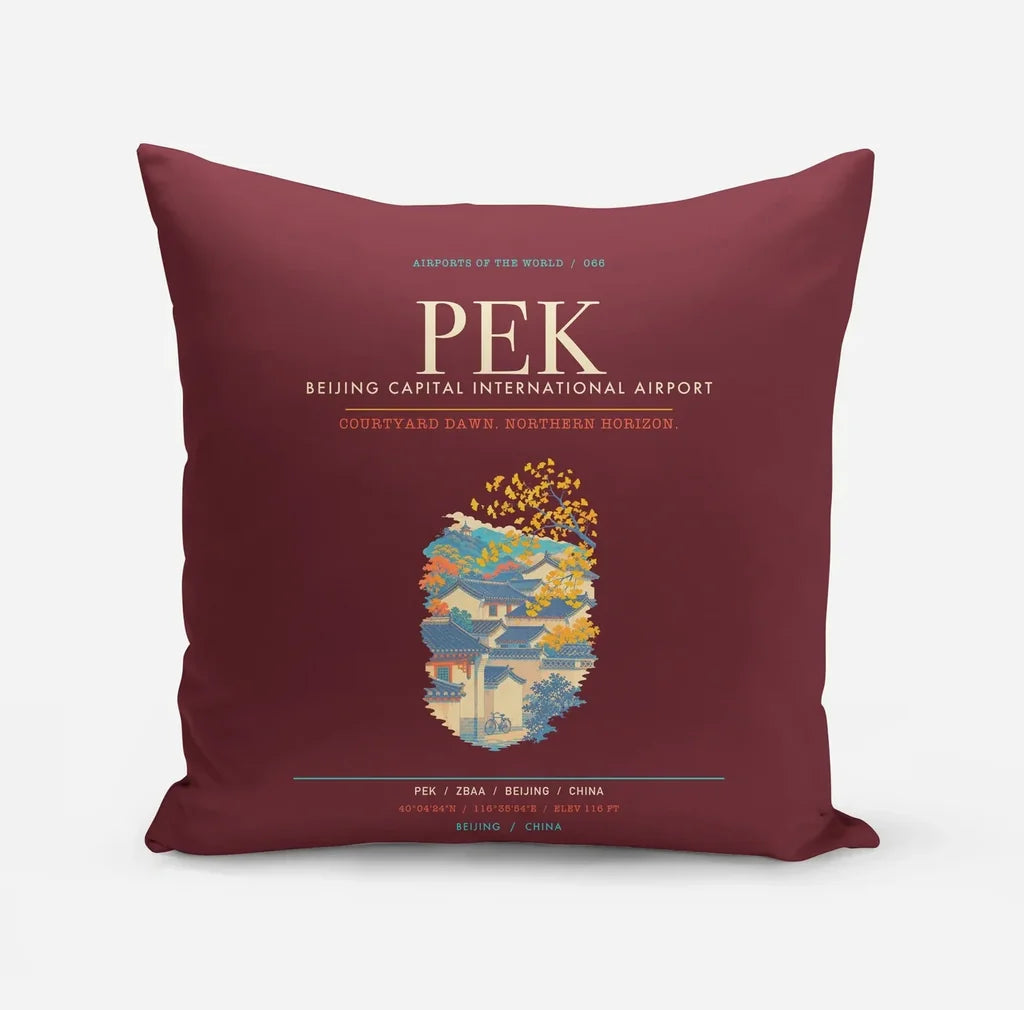 Beijing Capital International Airport PEK - Dark Red