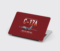 Thumbnail for C-17A Globemaster III design on dark red MacBook case