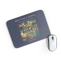 Thumbnail for VINTAGE G4331 - The Oasis Landing - Designed Mouse Pads design on navyblue rectangle