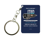 Thumbnail for JT8D Key Chain design on navy blue key chain