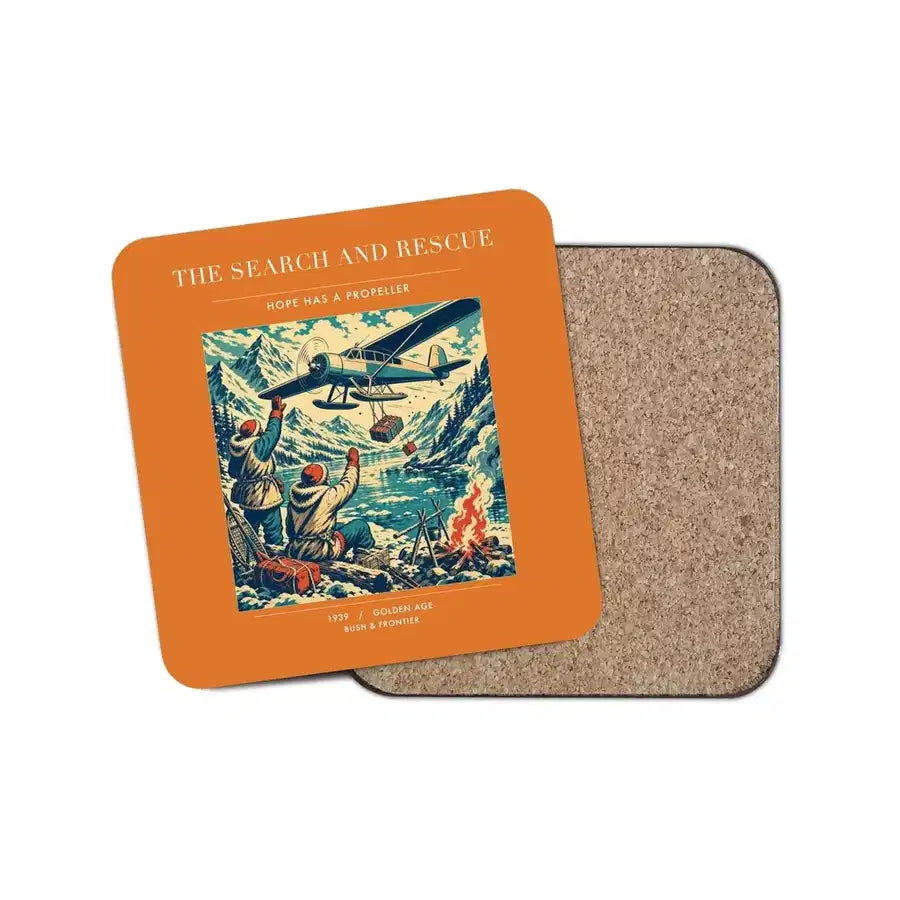 The Search And Rescue - Designed Coasters design on orange 1-piece