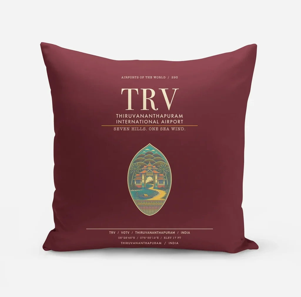 Thiruvananthapuram International Airport TRV - Dark Red