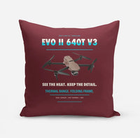 Thumbnail for Autel EVO II Dual 640T V3 design on dark red pillow