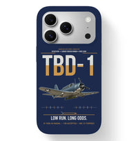 Thumbnail for TBD-1 Devastator design on navy blue magsafe iphone case, for iPhone 17 Pro