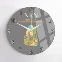 Thumbnail for Weeze Airport (NRN) design on gray no frame wall clock