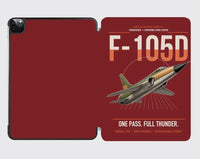 Thumbnail for F-105D Thunderchief design on dark red ipad tablet case