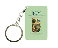 Thumbnail for Greater Binghamton Airport (BGM) design on light green key chain