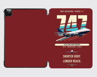 Thumbnail for Boeing 747SP design on dark red ipad tablet case