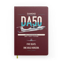 Thumbnail for Diamond DA50 RG design on dark red notebook