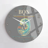 Thumbnail for Rafael Hernández Airport (BQN) design on gray no frame wall clock