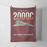 Thumbnail for Dassault Mirage 2000C RDI design on dark red towel